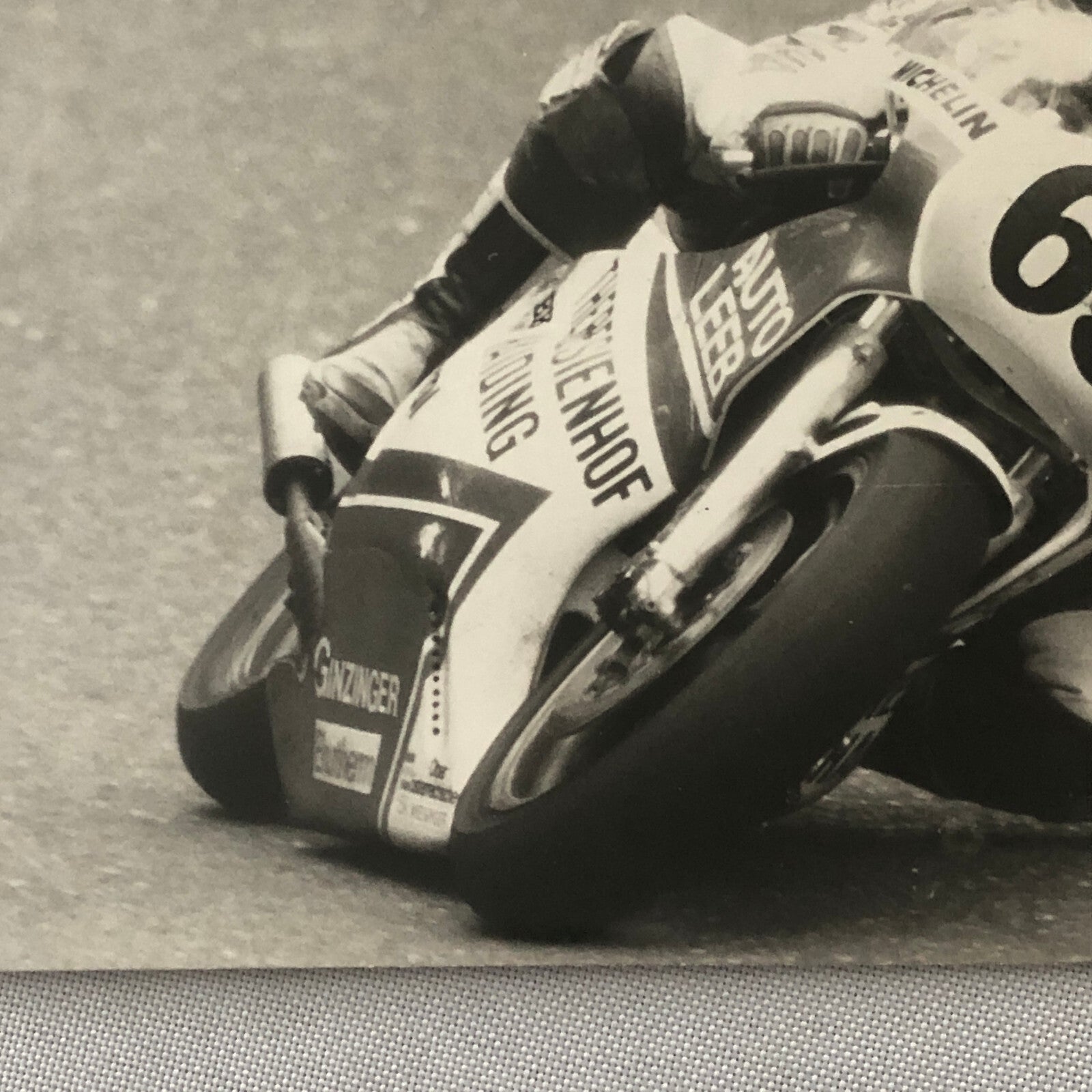 Vintage Motorcycle Racing Photo Photograph Print Germany