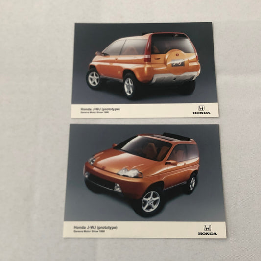 Honda J-WJ Concept Car Prototype Factory Press Photo Photograph Lot 2x 1998