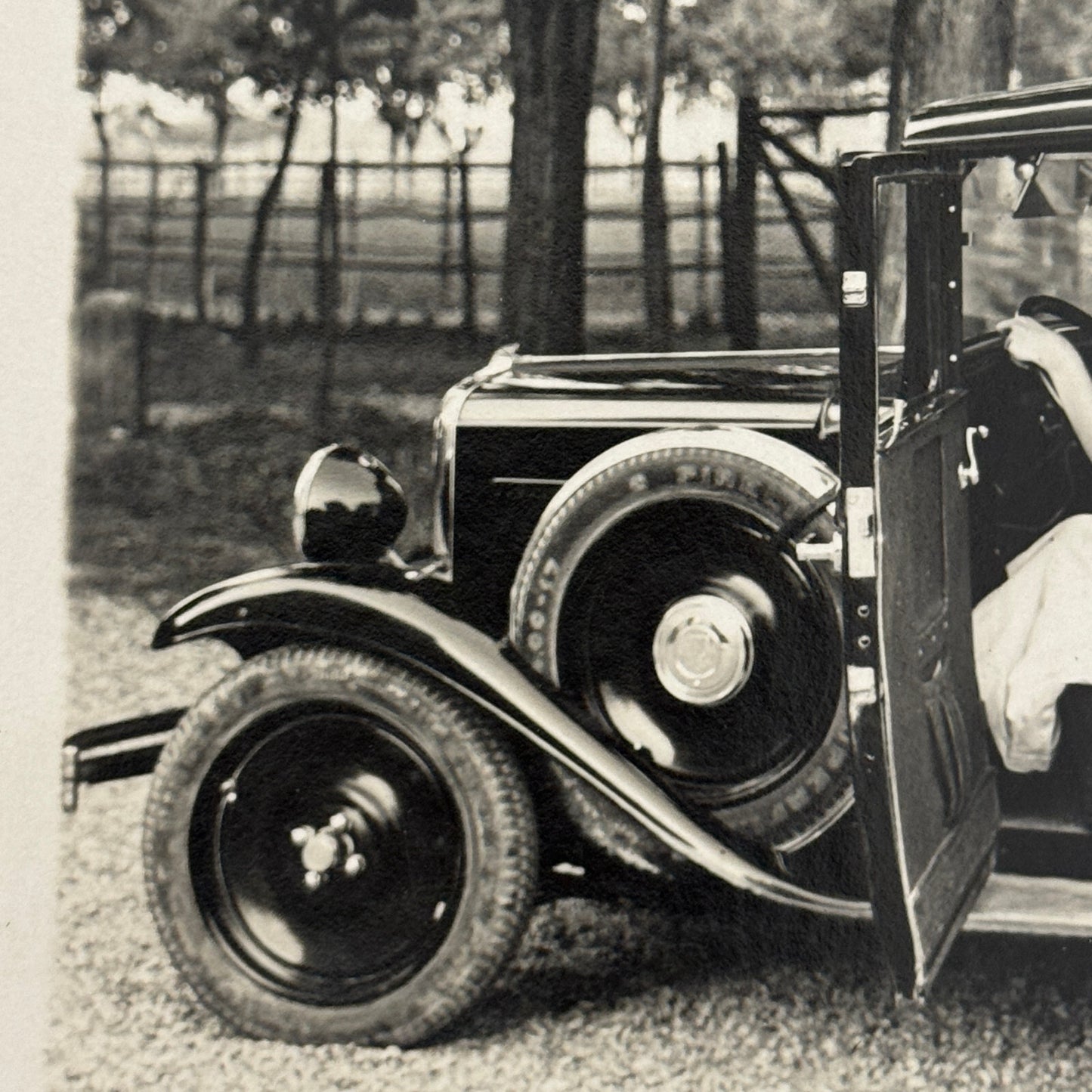 Antique Car Automobile Women Italian Real Photo Postcard RPPC Photograph
