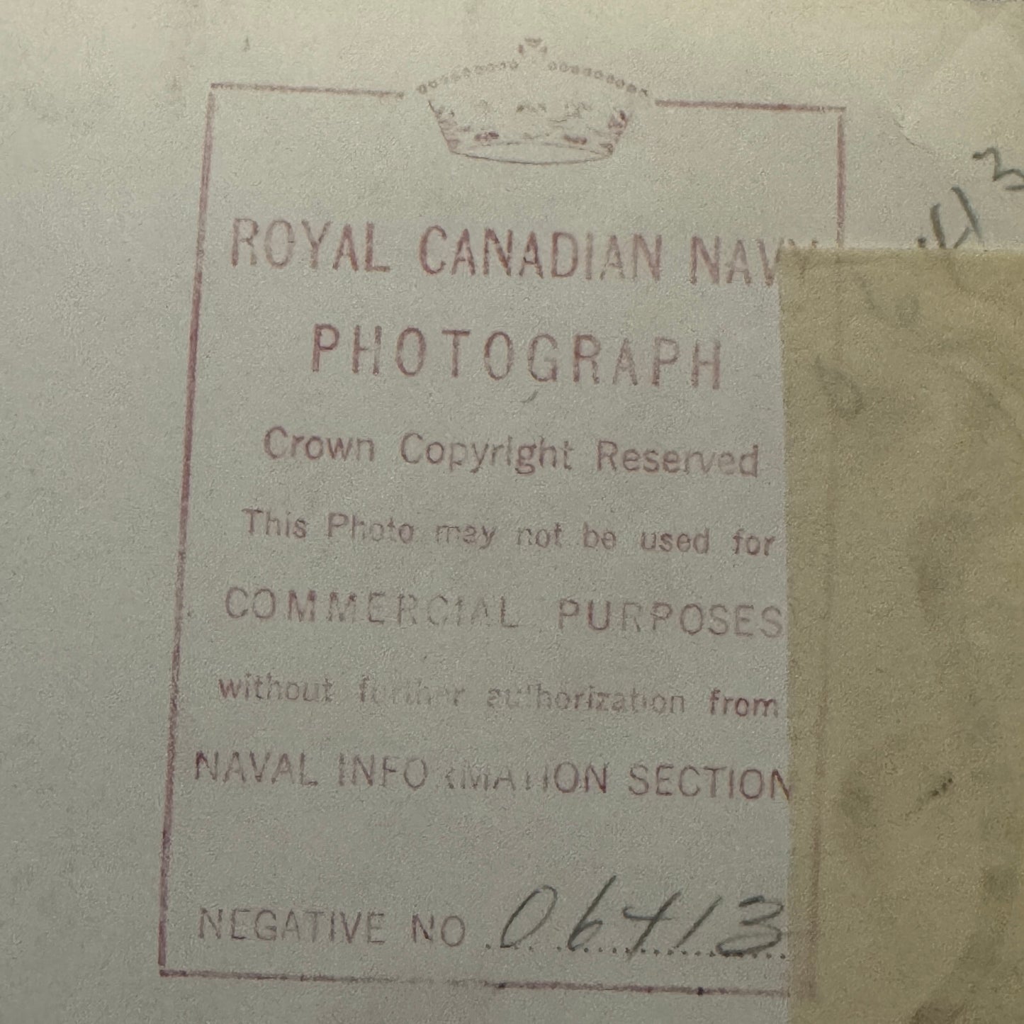 Royal Canadian Navy HMS Hesperus Ship Photo Vintage Military Photograph