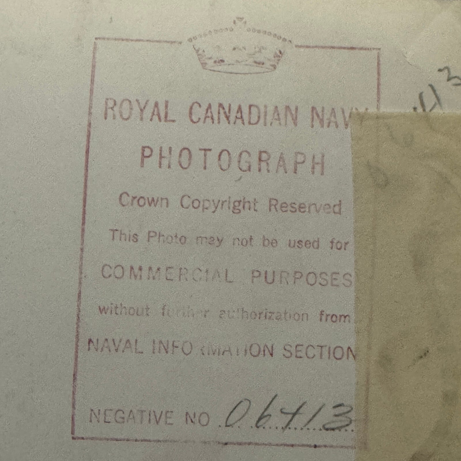 Royal Canadian Navy HMS Hesperus Ship Photo Vintage Military Photograph