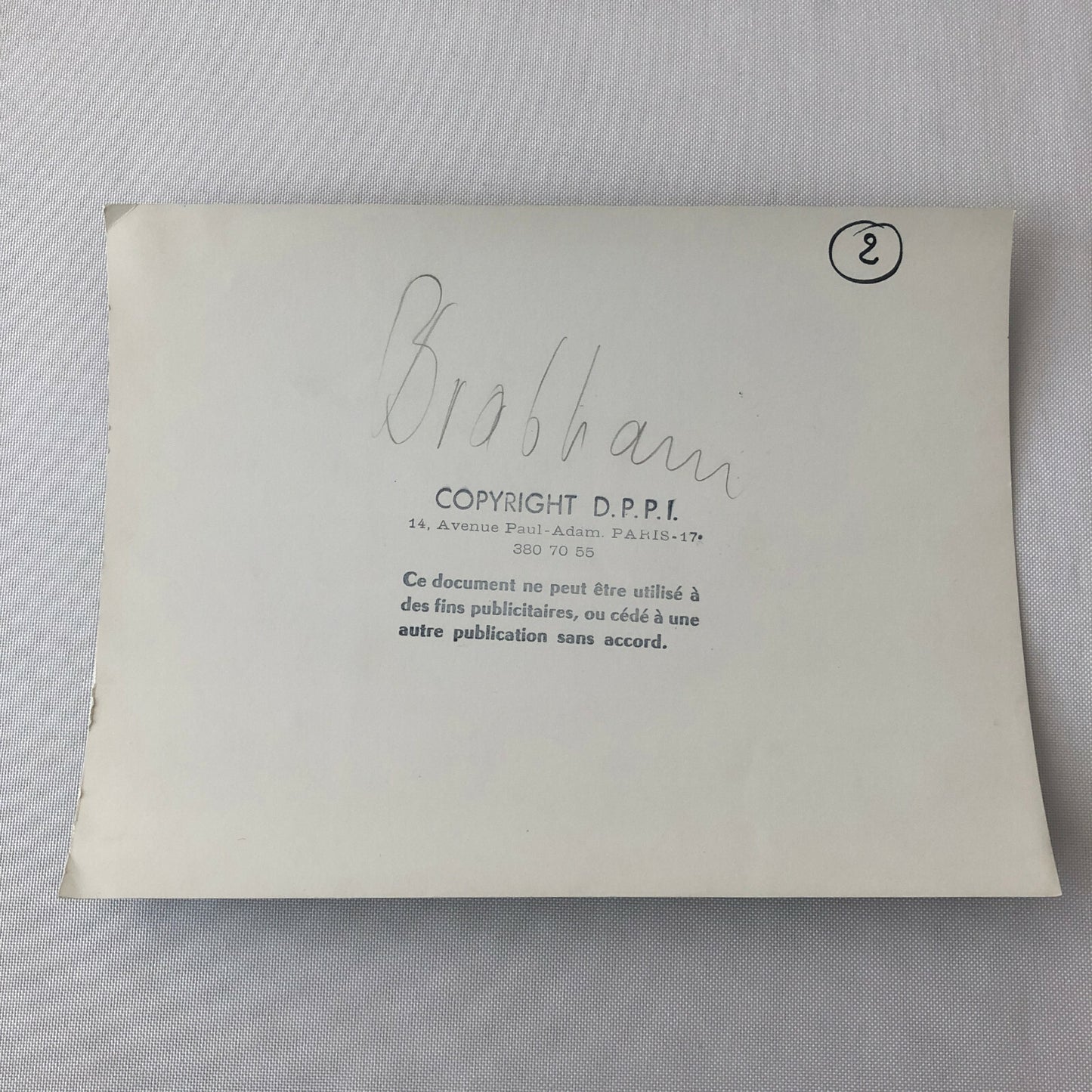 Vintage Racing Photo Photograph Jack Brabham Driver Race Car DPPI 