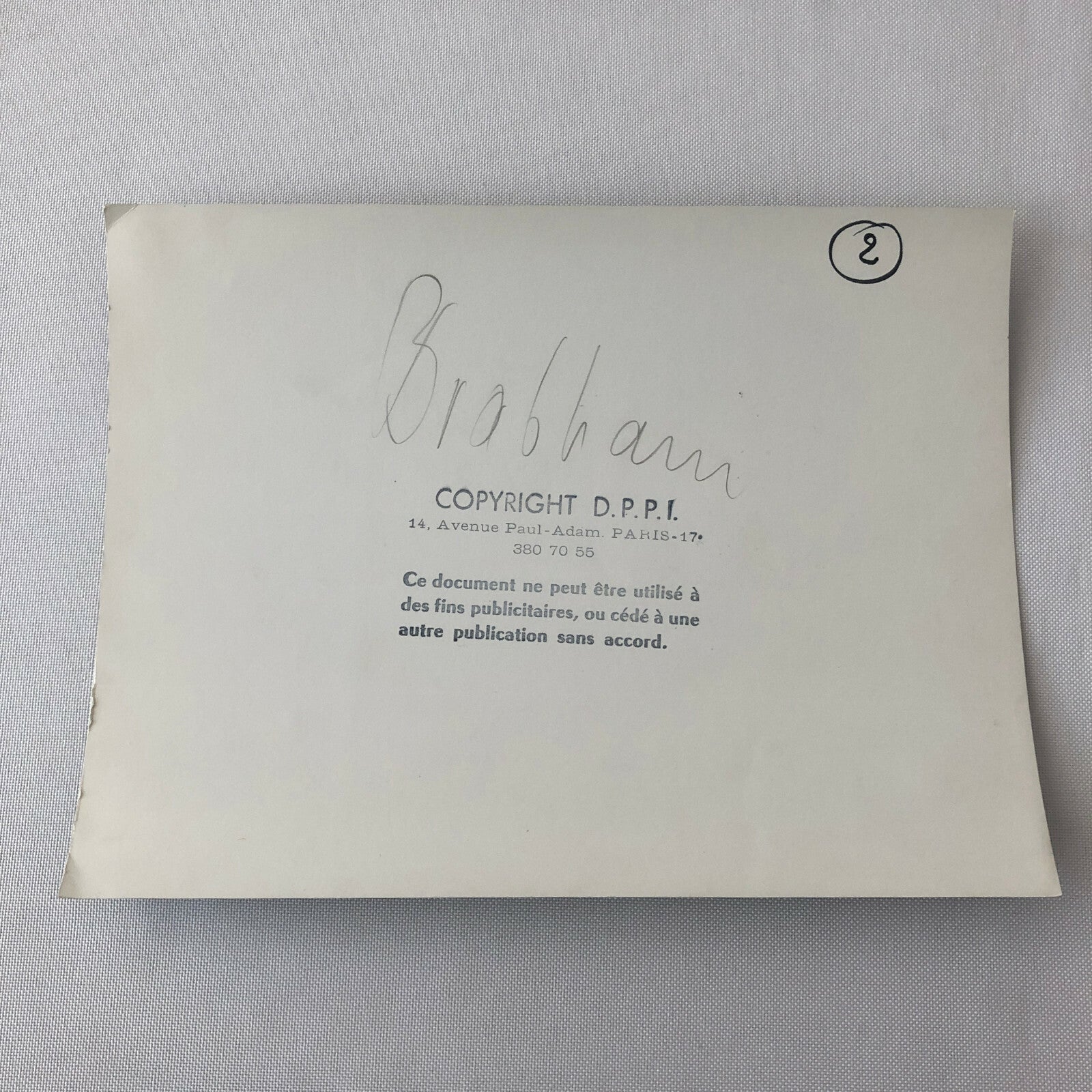 Vintage Racing Photo Photograph Jack Brabham Driver Race Car DPPI 