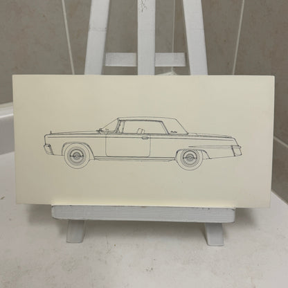 1965 Imperial Crown Coupe Car Illustration Art Drawing Hand Drawn Robert Preis