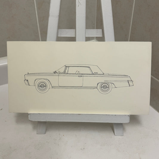 1965 Imperial Crown Coupe Car Illustration Art Drawing Hand Drawn Robert Preis