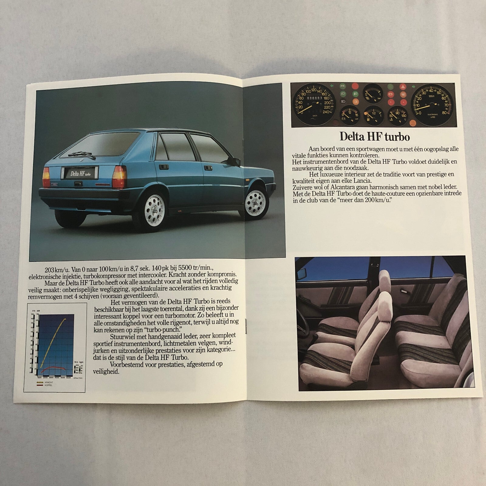 Lancia Delta Car Sales Brochure Catalog German HF Turbo Delta Integrale GTi