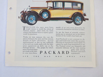 1927 1928 ? Packard Original Dealer Only Ad Proof Sedan - Vintage Advertising