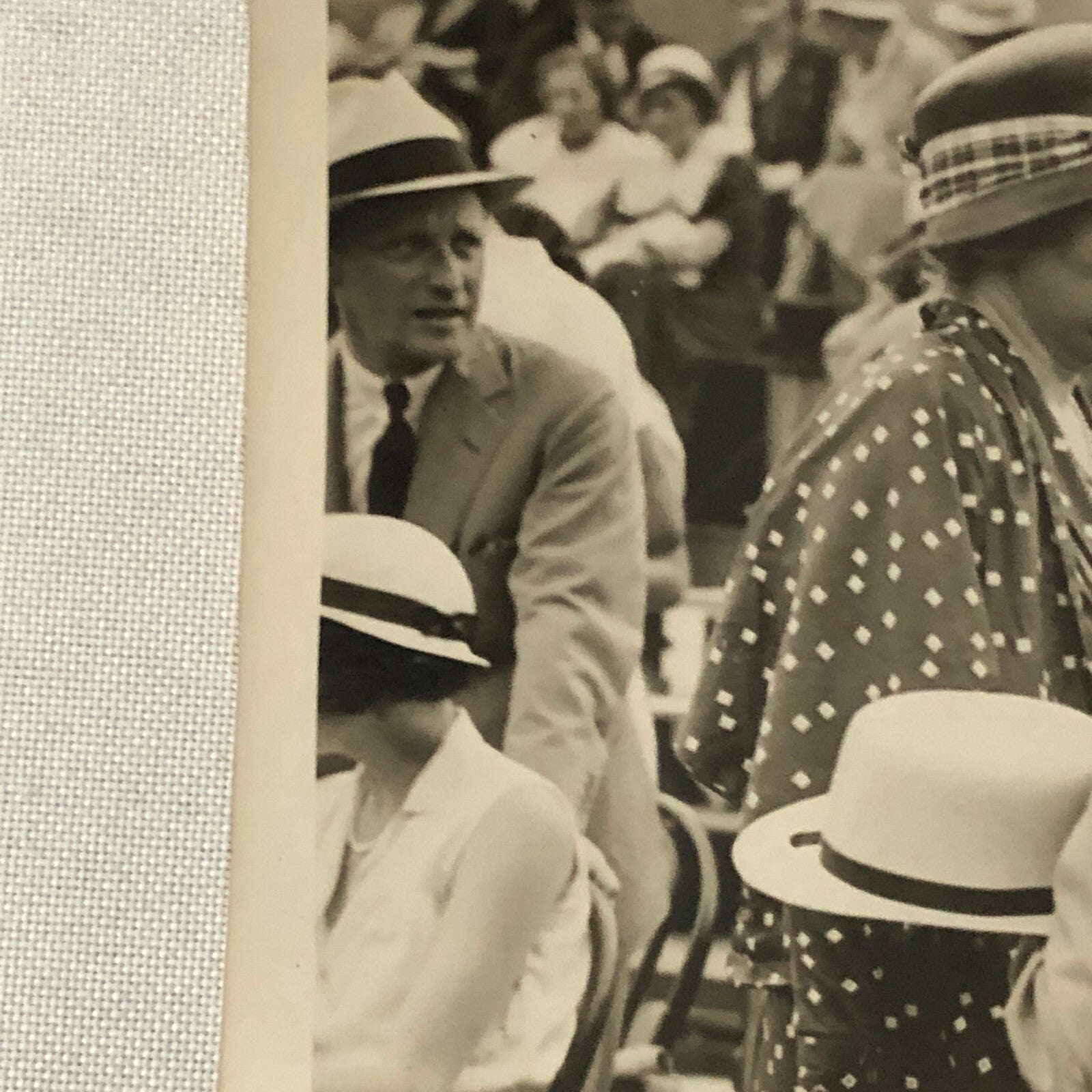 Press Photo Diplomats at Davis Cup Tennis Tournament Match 1933 Underwood Photo