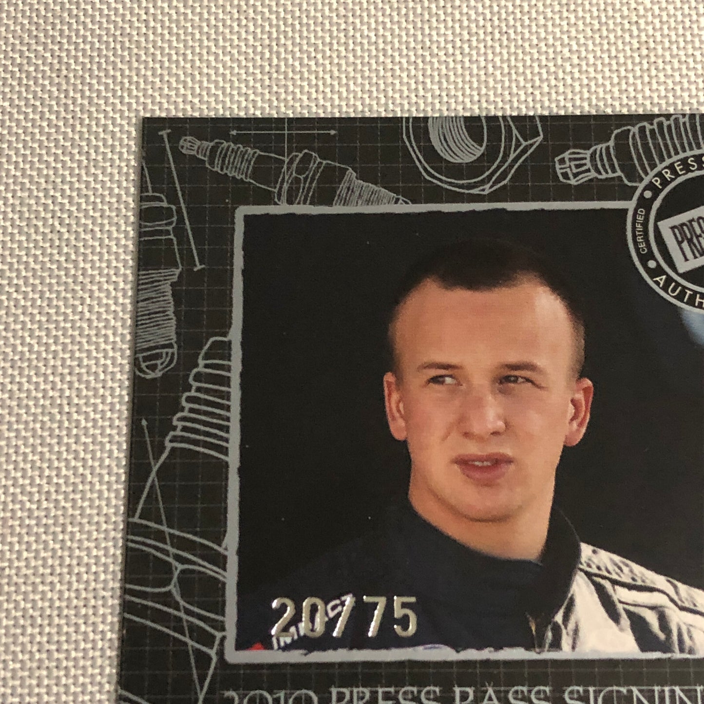 2010 Press Pass Signings Tyler Malsam Auto Autograph Signature Card NASCAR /75
