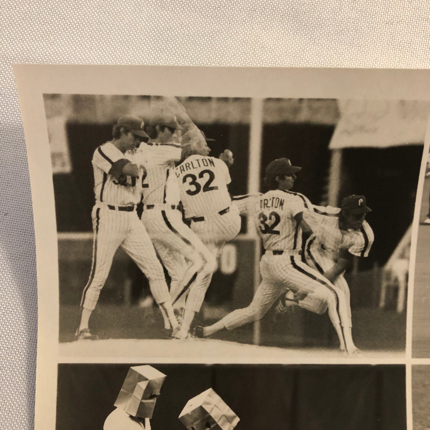 1979 Baseball Season Press Photograph Howard Cosell Bucky Dent Phillies +
