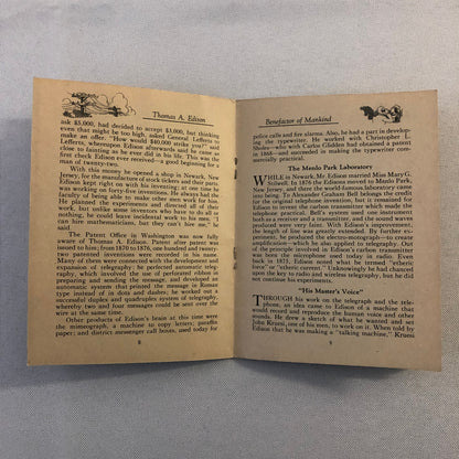 1932 John Hancock Life Insurance Company of Boston Thomas Edison Book