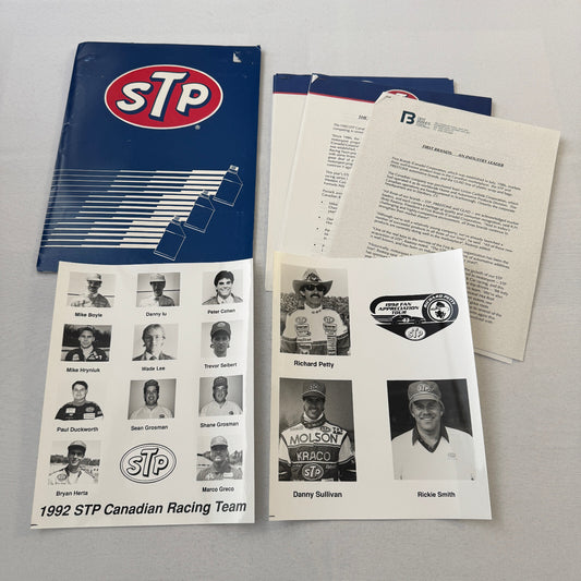 1992 STP Racing Press Kit Brochure Photos Bryan Herta Richard Petty Vintage