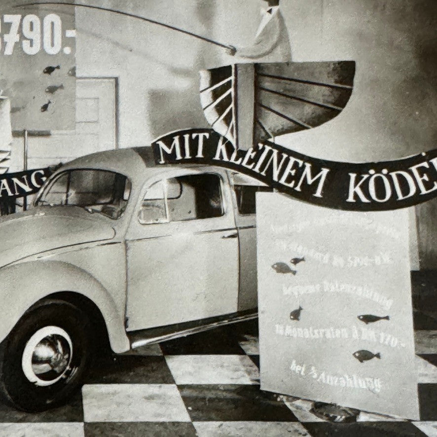 Vintage Volkswagen Beetle Car Photo Photograph Print German
