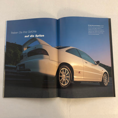 Honda Integra Type R Car Sales Brochure GERMAN Text European Market