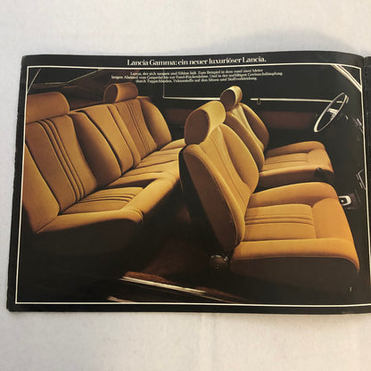 Lancia Gamma Berlina Car Sales Brochure Catalog GERMAN TEXT