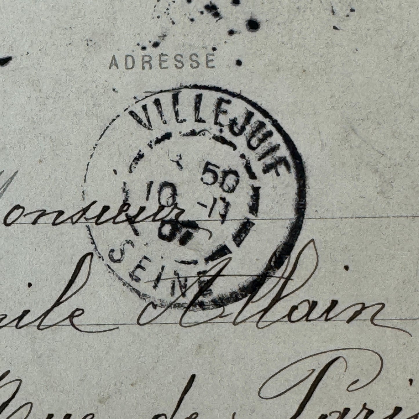 Vintage Zeppelin Airship Dirigible Postcard Post Card French Ville de Paris