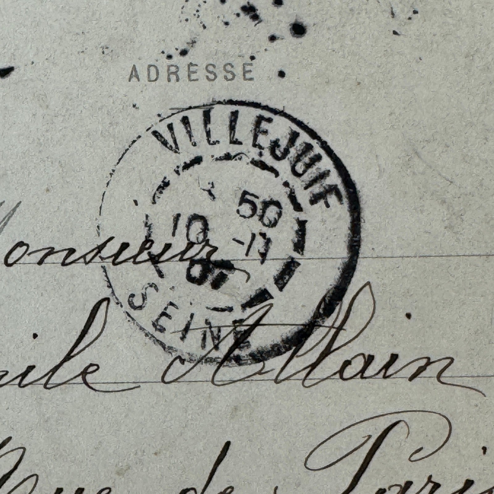 Vintage Zeppelin Airship Dirigible Postcard Post Card French Ville de Paris