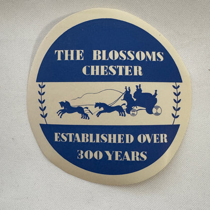 Vintage Travel Luggage Label The Blossoms Hotel Chester UK