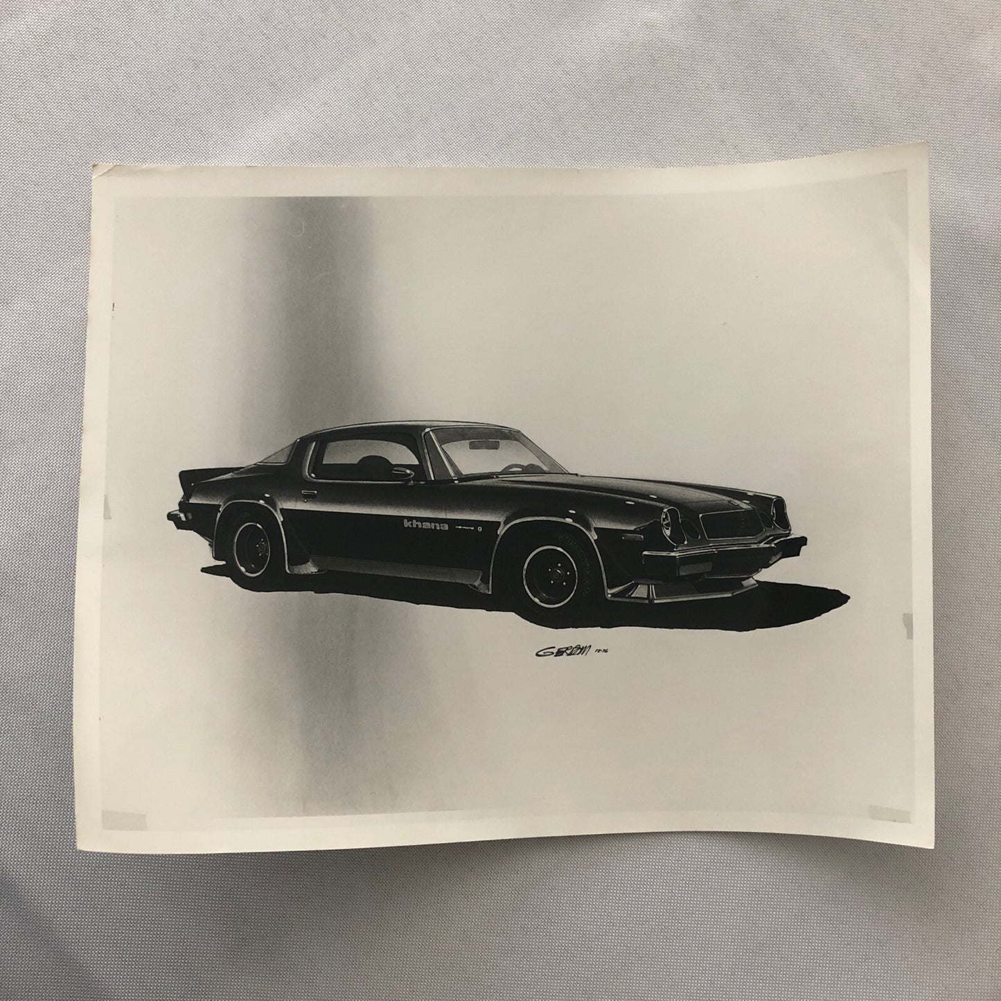Vintage Chevrolet Camaro Aftermarket Graphic Package Design Photo Photograph