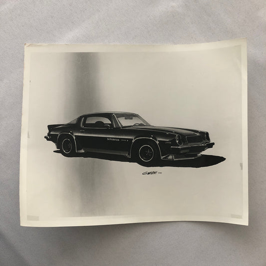 Vintage Chevrolet Camaro Aftermarket Graphic Package Design Photo Photograph