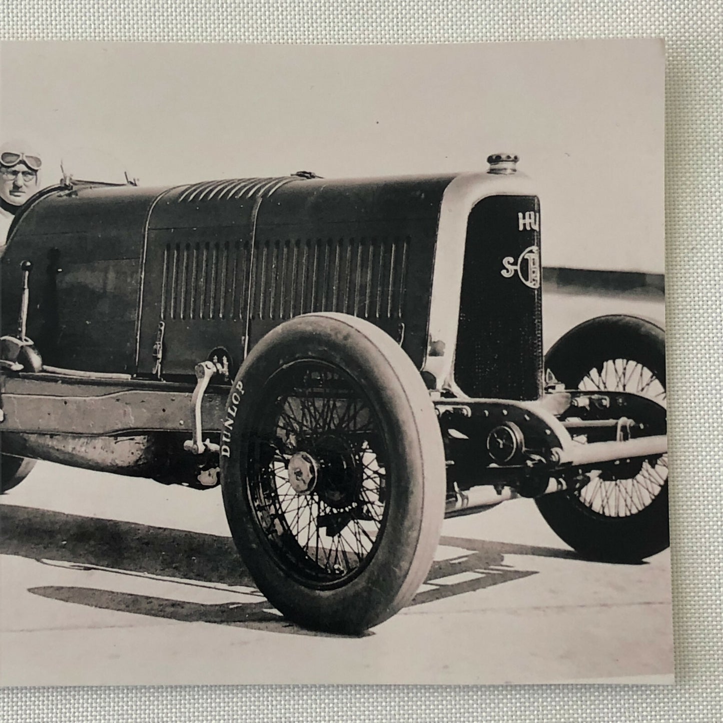 Vintage Early Racing Car and Driver Photo Photograph - Modern Era Print 