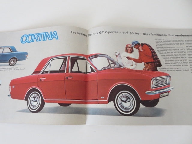 1960s Ford Cortina Sales Brochure Advertising Catalog FRENCH Canadian 