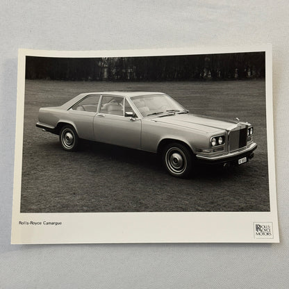Rolls Royce Camargue Car Factory Press Photo Photograph Print 1980