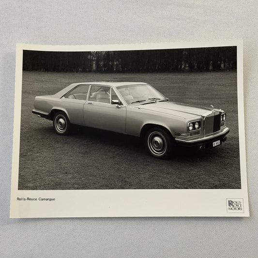 Rolls Royce Camargue Car Factory Press Photo Photograph Print 1980