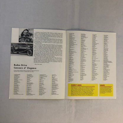 Ferrari at Rodeo Drive Event Program Brochure 1993