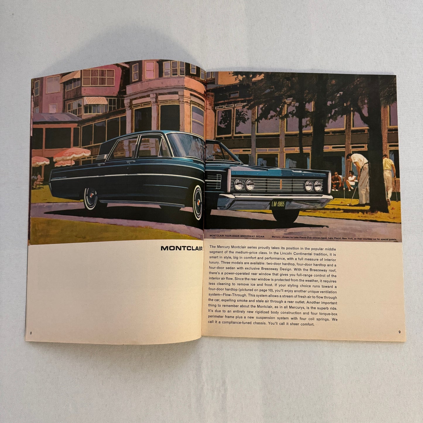 1965 Mercury Car Sales Brochure Catalog Park Lane Montclair Monterey Comet