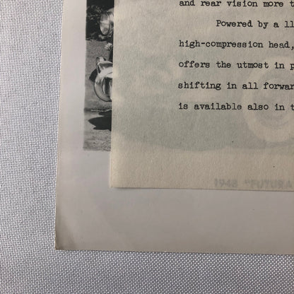 1948 Oldsmobile Series 98 Futuramic Sedan Factory Press Photo Photograph