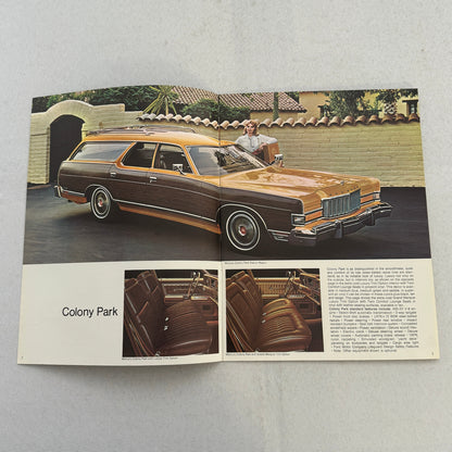 1974 Mercury Station Wagon Sales Brochure Catalog Montego Colony Park Marquis +