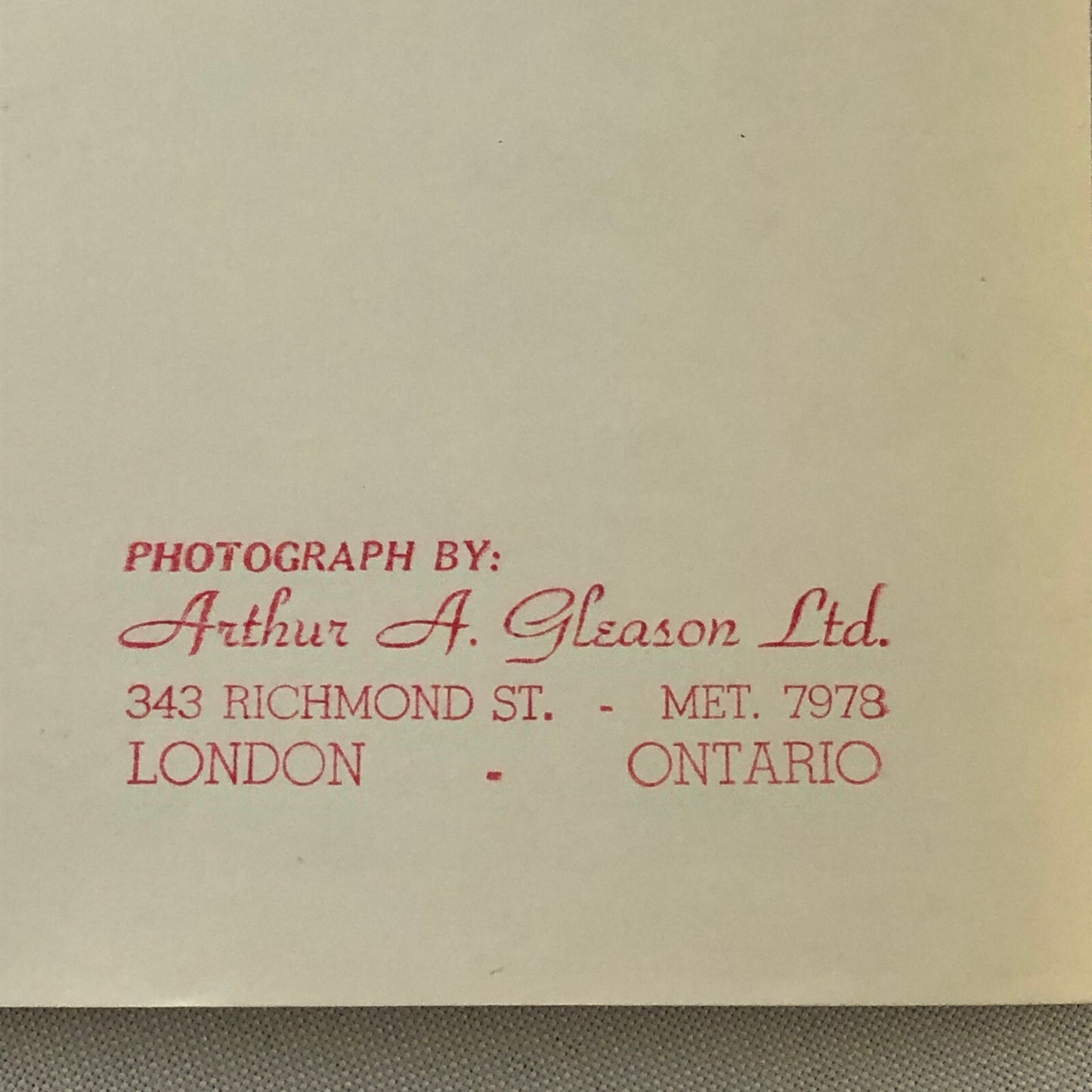 Vintage Photo Photograph Office Worker London Ontario