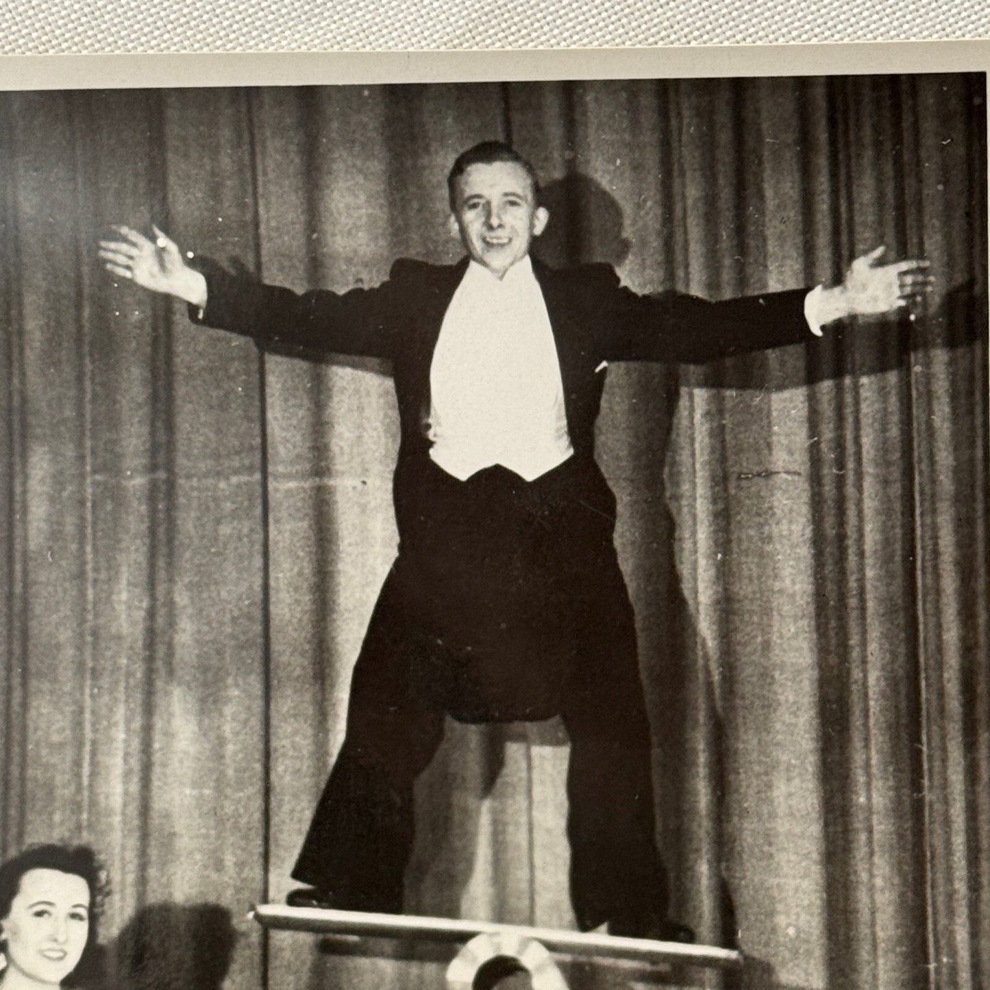 Vintage Circus Acrobat Balancing Act Photo Photograph Print