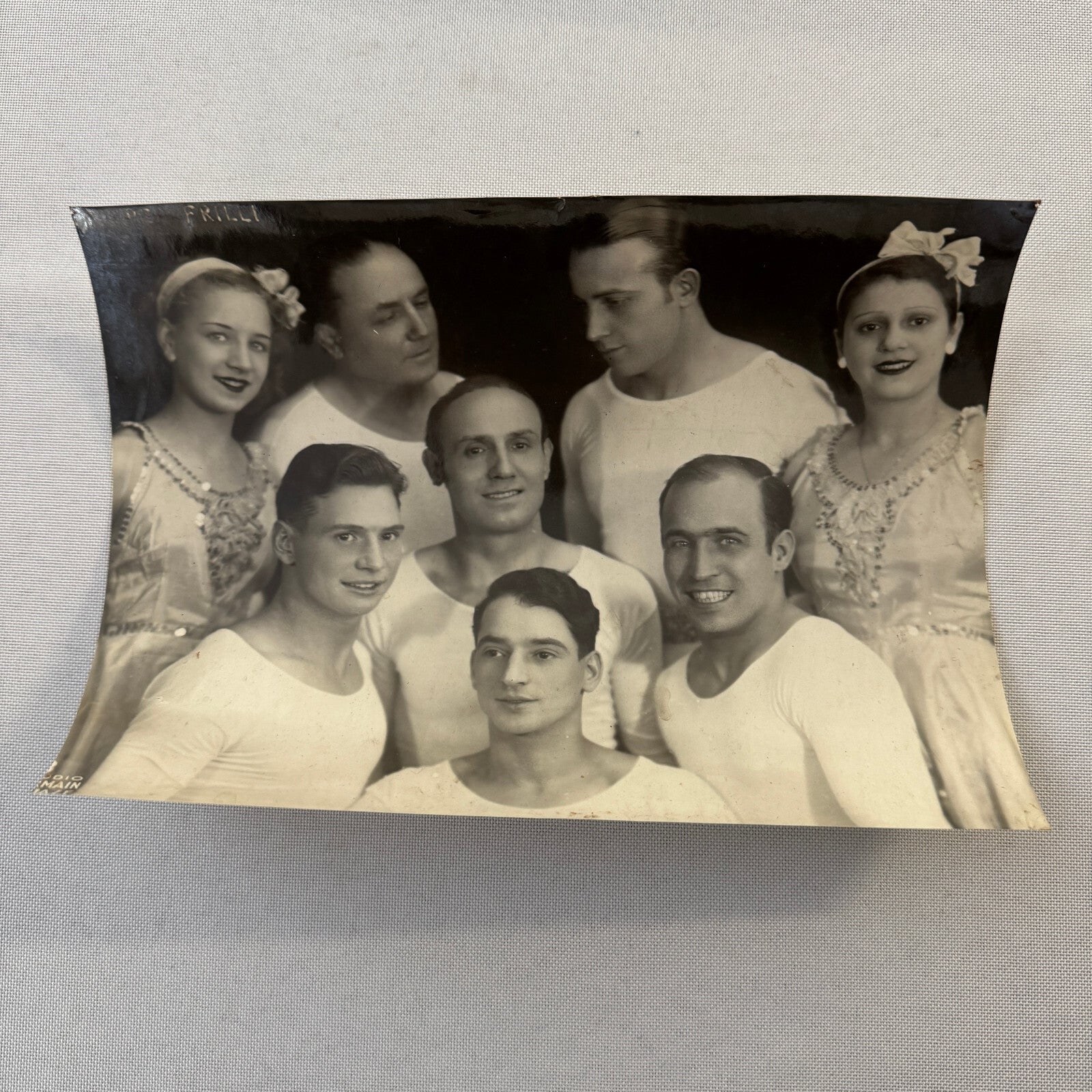Circus Performer Acrobat Act Photo Photograph Print Vintage Troupe Frilli