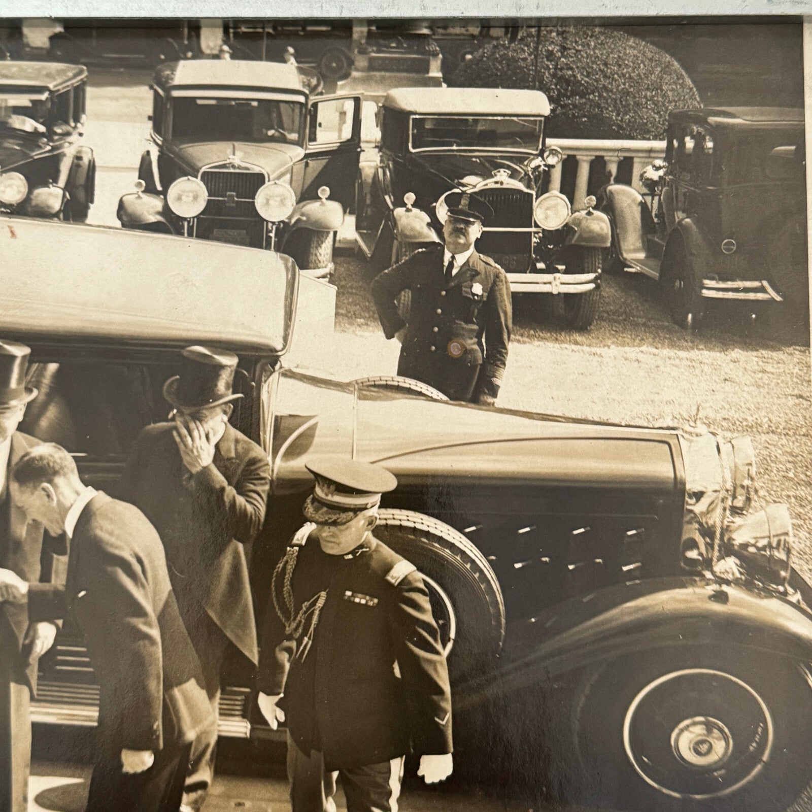 Press Photo Photograph President Herbert Hoover Limousine Car Automobile 1931