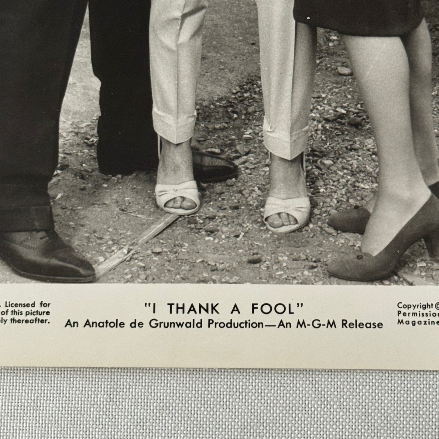 Vintage Movie Still Press Photo Photograph Print I Thank a Fool 1962
