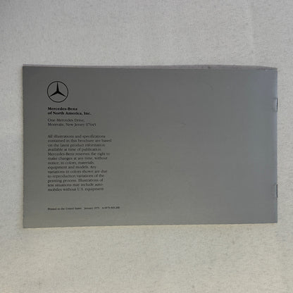 1979 Mercedes Benz Diesel Car Sales Brochure Catalog 240D 300D 300TD Wagon 300SD