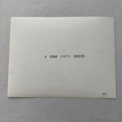 General Motors GM Space Lunar Roving Vehicles Moon Rover Press Photo Photograph