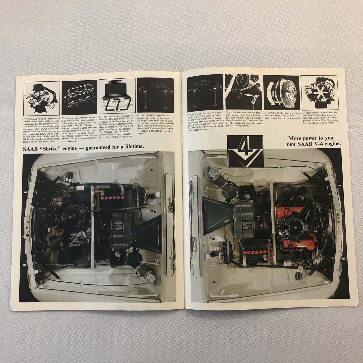 1967 Saab Sales Brochure Catalog Sedan Station Wagon Vintage Car