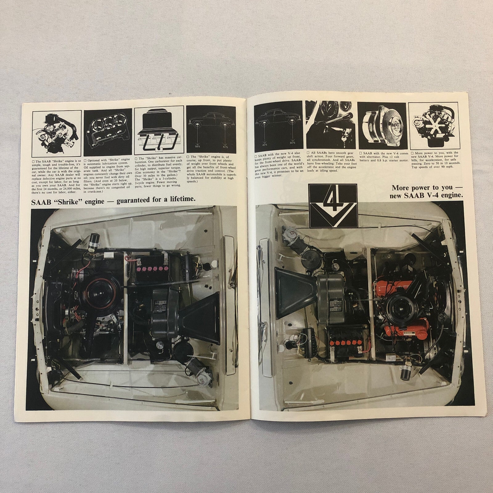 1967 Saab Sales Brochure Catalog Sedan Station Wagon Vintage Car