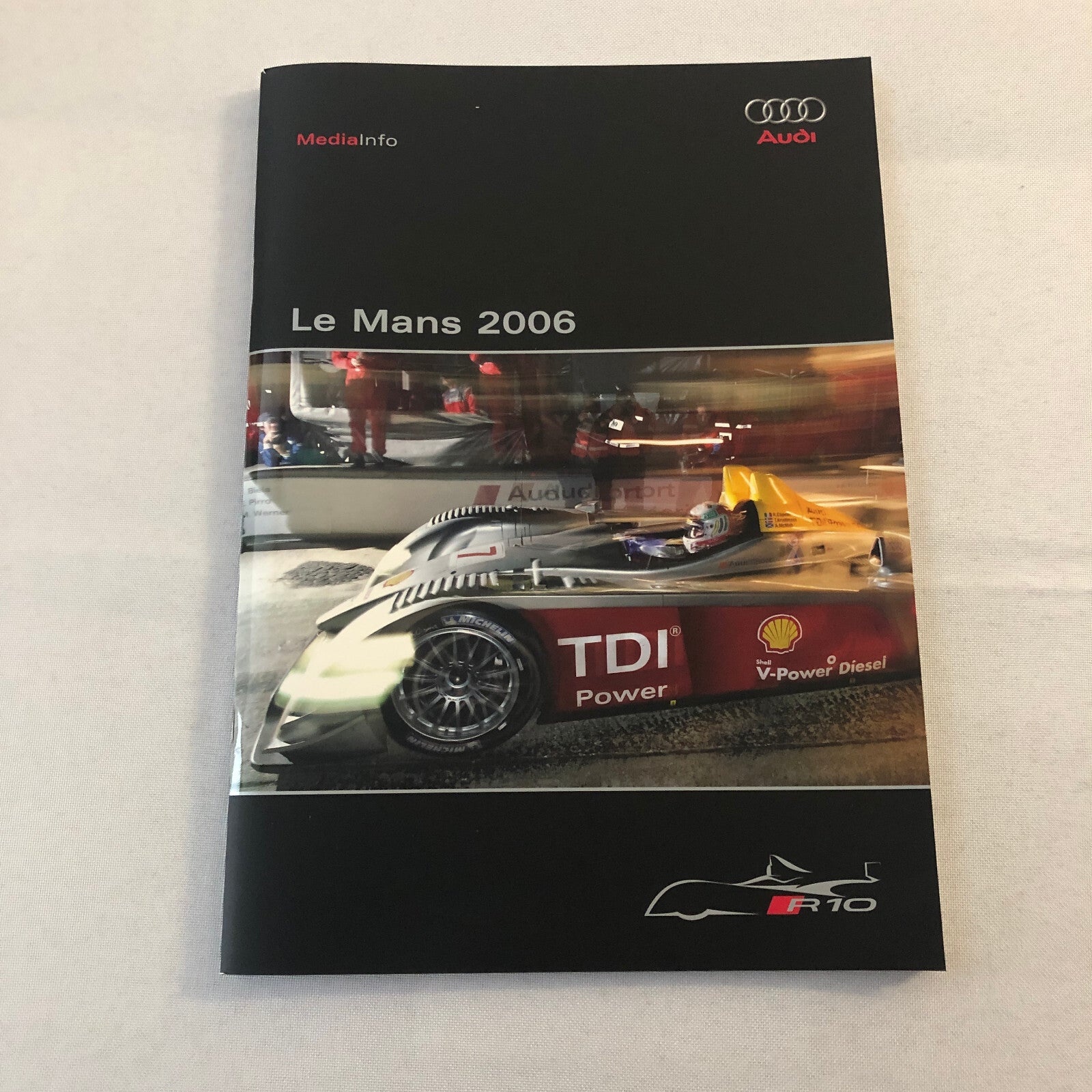 2006 Audi R10 24 Hours of LeMans Racing Car Press Kit Brochure Photo CD