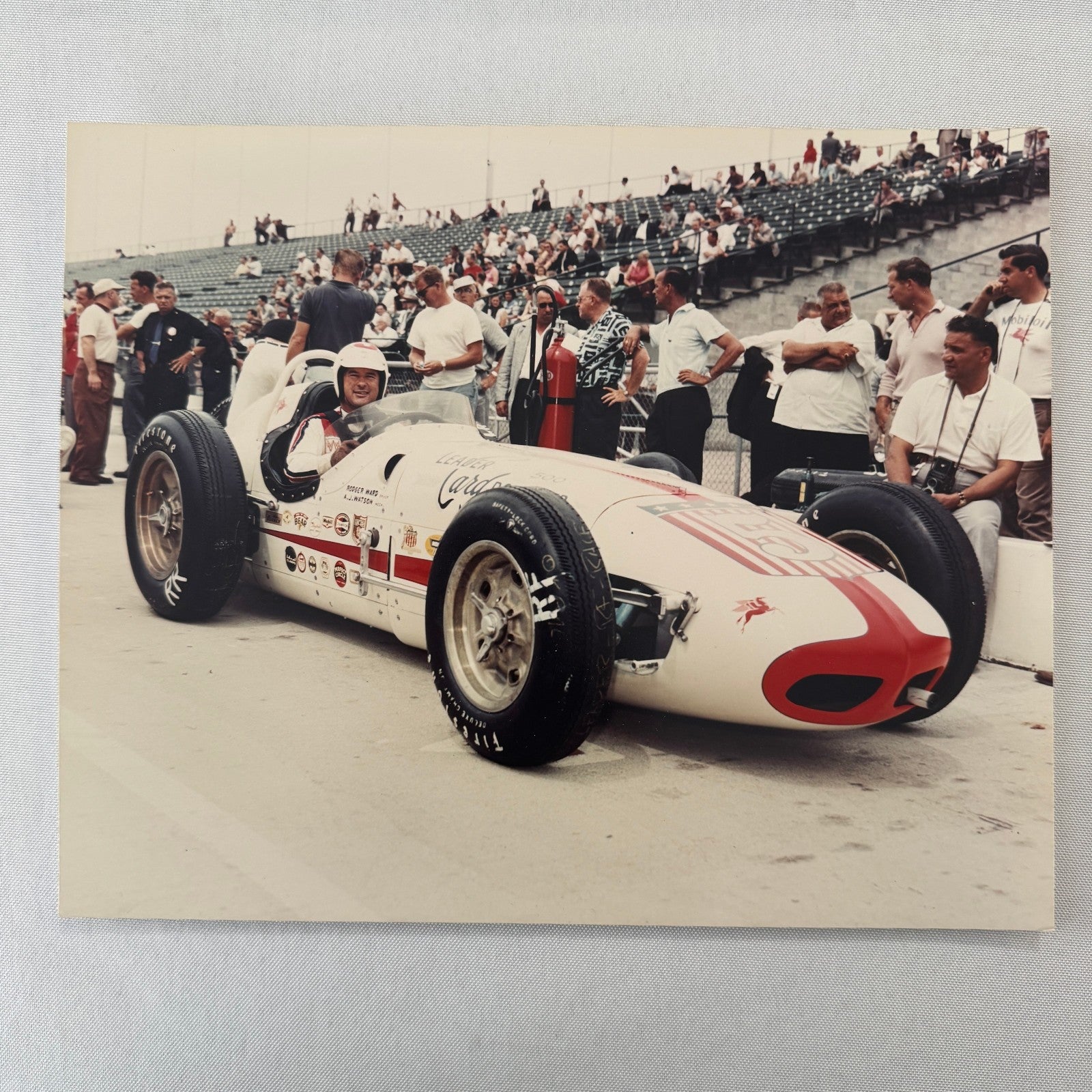 Vintage Indy Racing Photo Roger Ward 1959 Car Motorsport Modern Print