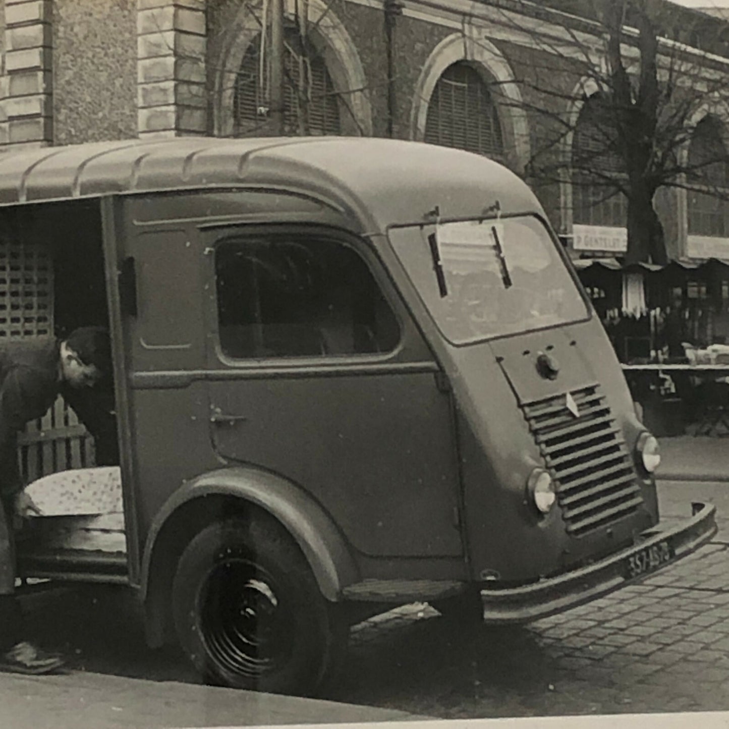 Vintage Renault Delivery Van Truck Factory Press Photo Photograph 