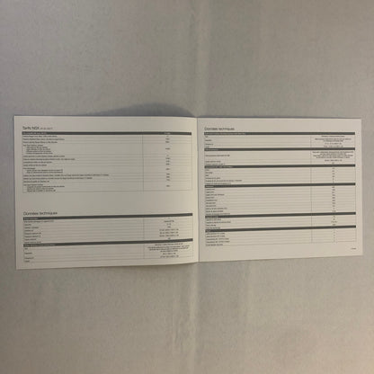 2017 Honda NSX Sales Brochure Catalog Technical Spec SWITZERLAND French Text