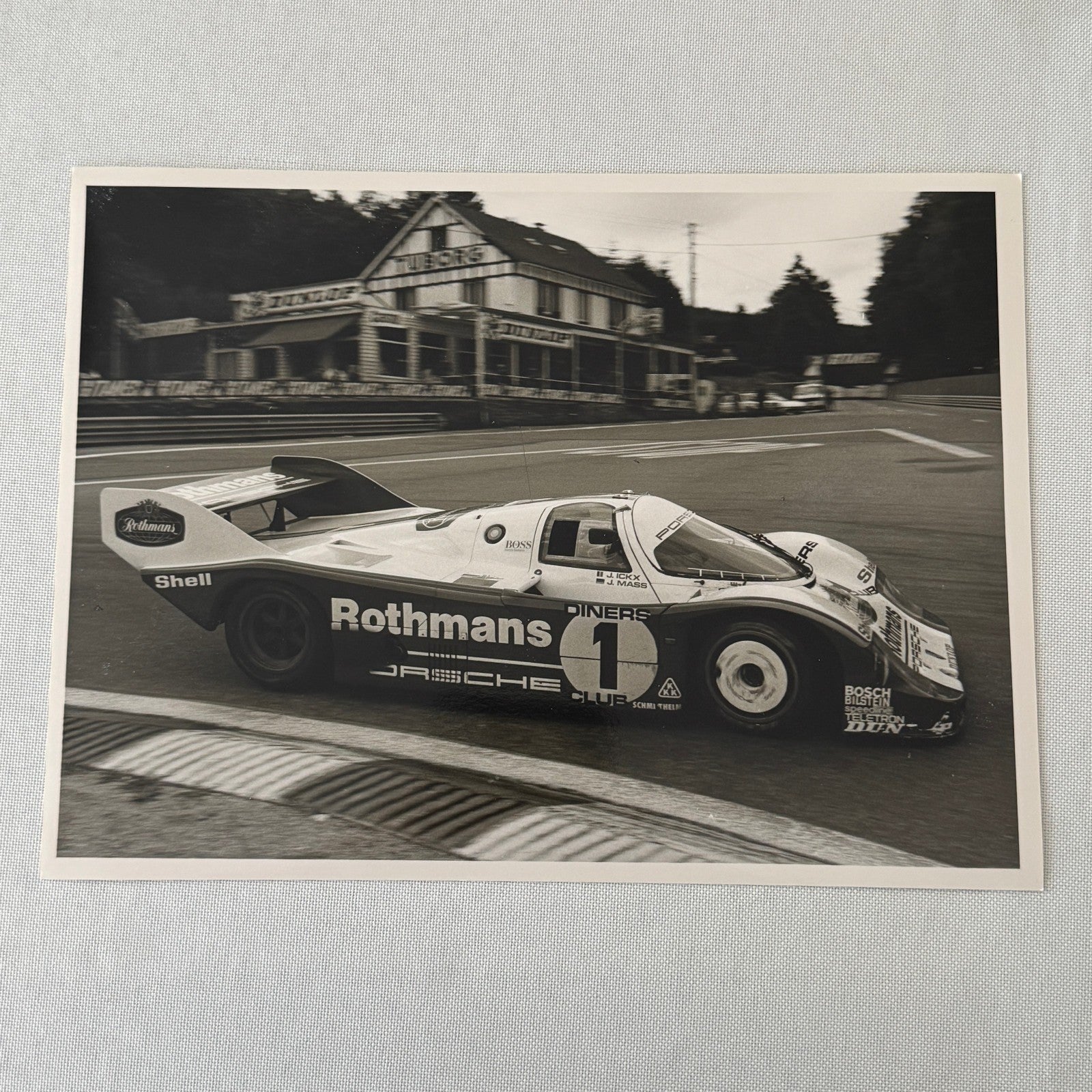 Porsche 956 Rothmans Racing Race Car Photo Photograph Print Vintage