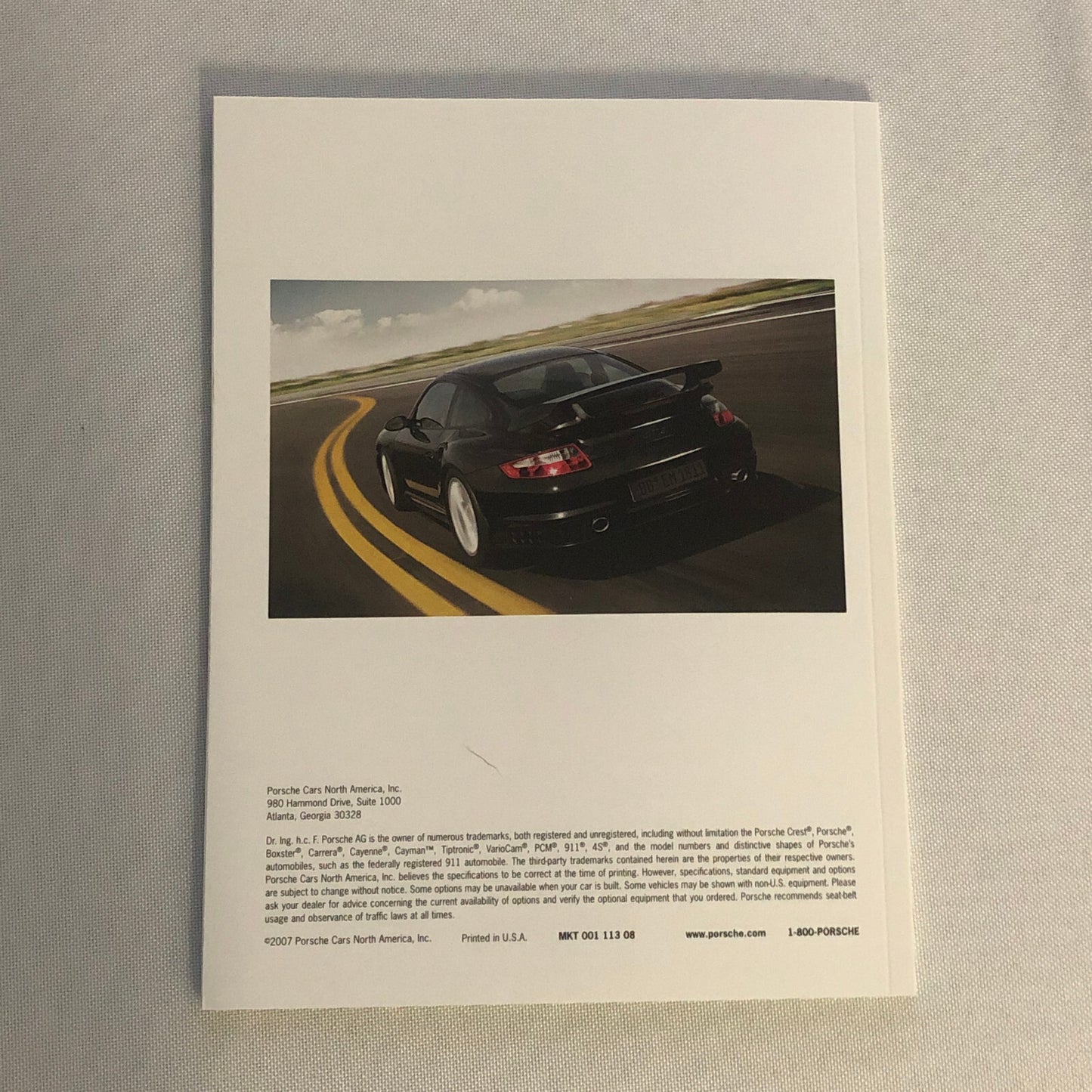 2008 Porsche Sales Brochure Catalog 911 GT3 RS Carrera Cayenne Boxster Cayman +