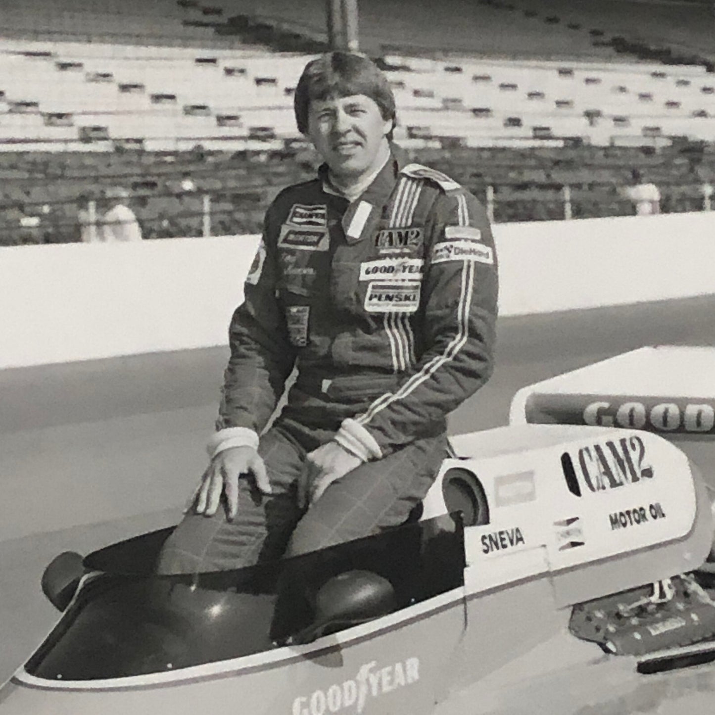 Vintage Indy Indianapolis Racing Photograph Tom Sneva 1977 McLaren Cosworth