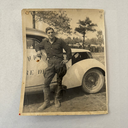 Vintage Car and Driver Photo Photograph Stock Car Racing Race Car ?