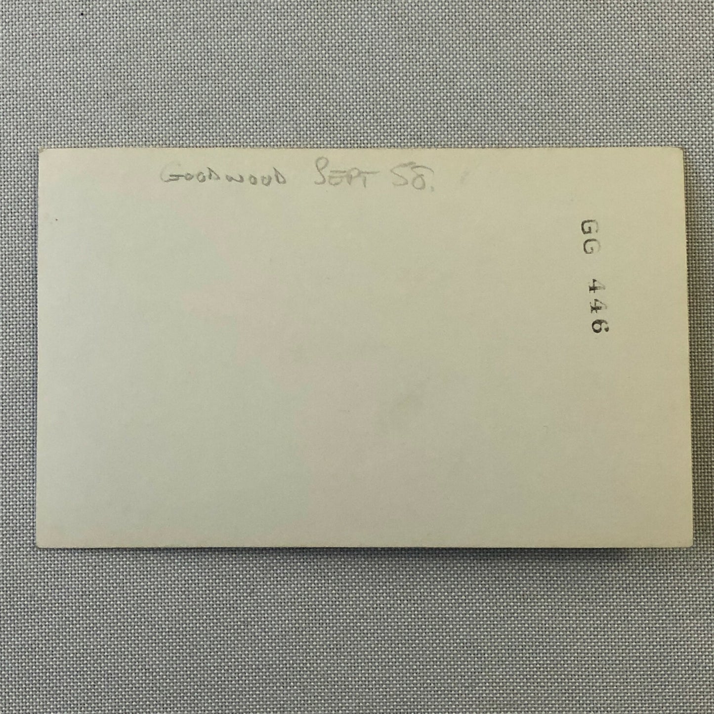 Vintage Racing Photo Photograph Print - Goodwood September 1958